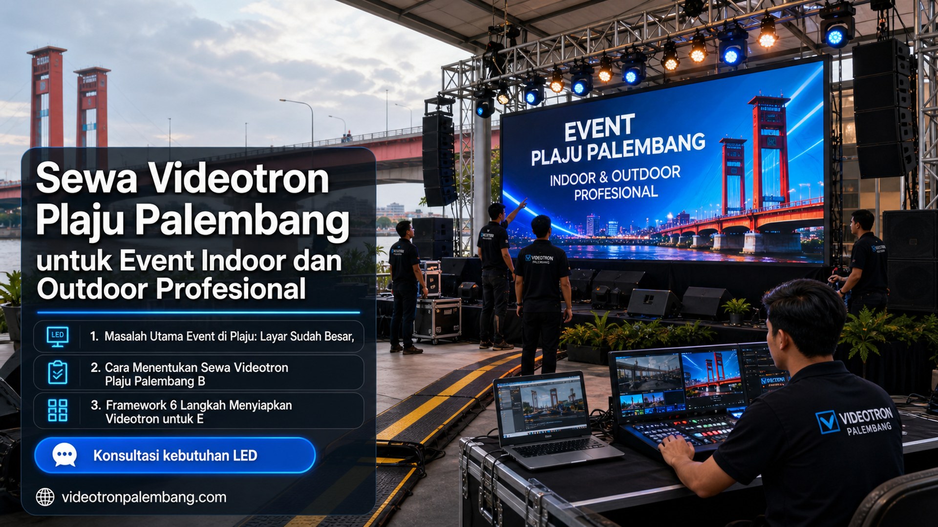 Sewa Videotron Plaju Palembang untuk Event Indoor dan Outdoor Profesional
