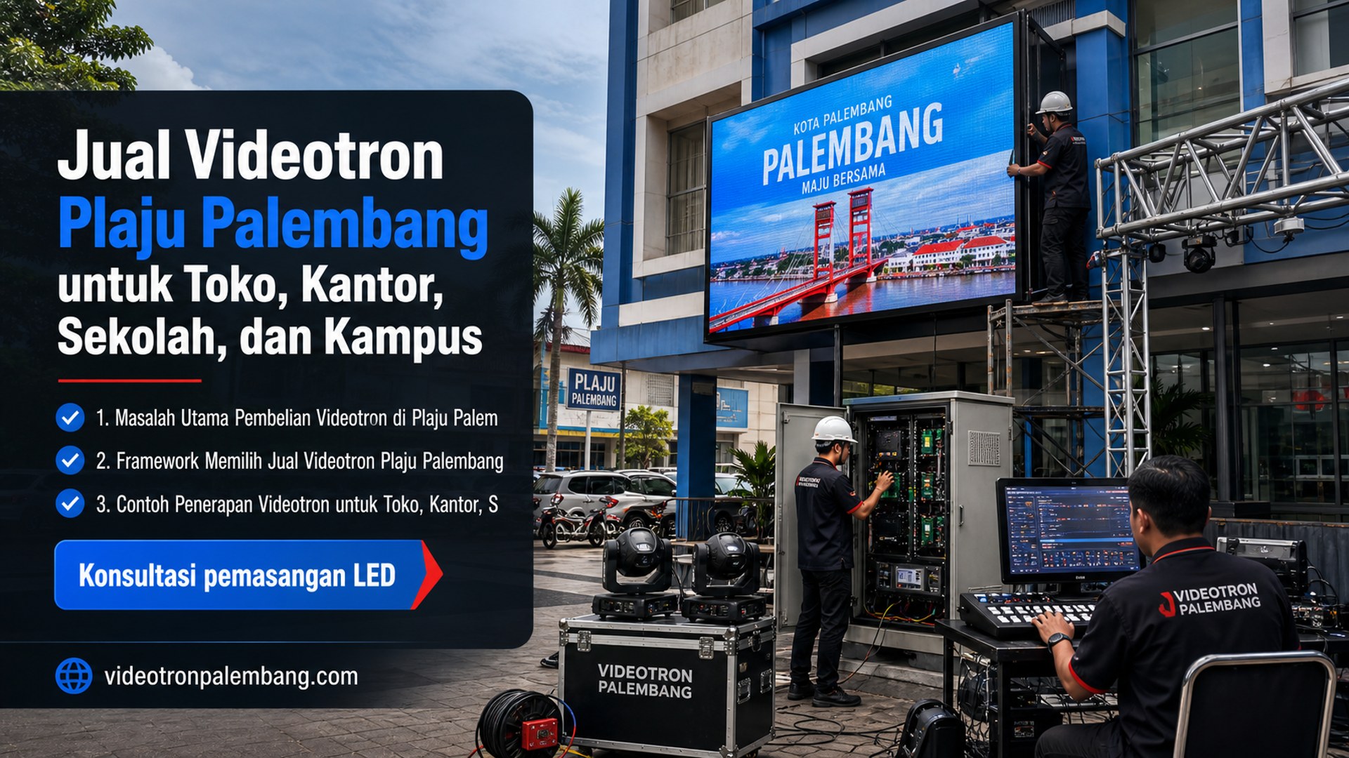 Jual Videotron Plaju Palembang untuk Toko, Kantor, Sekolah, dan Kampus