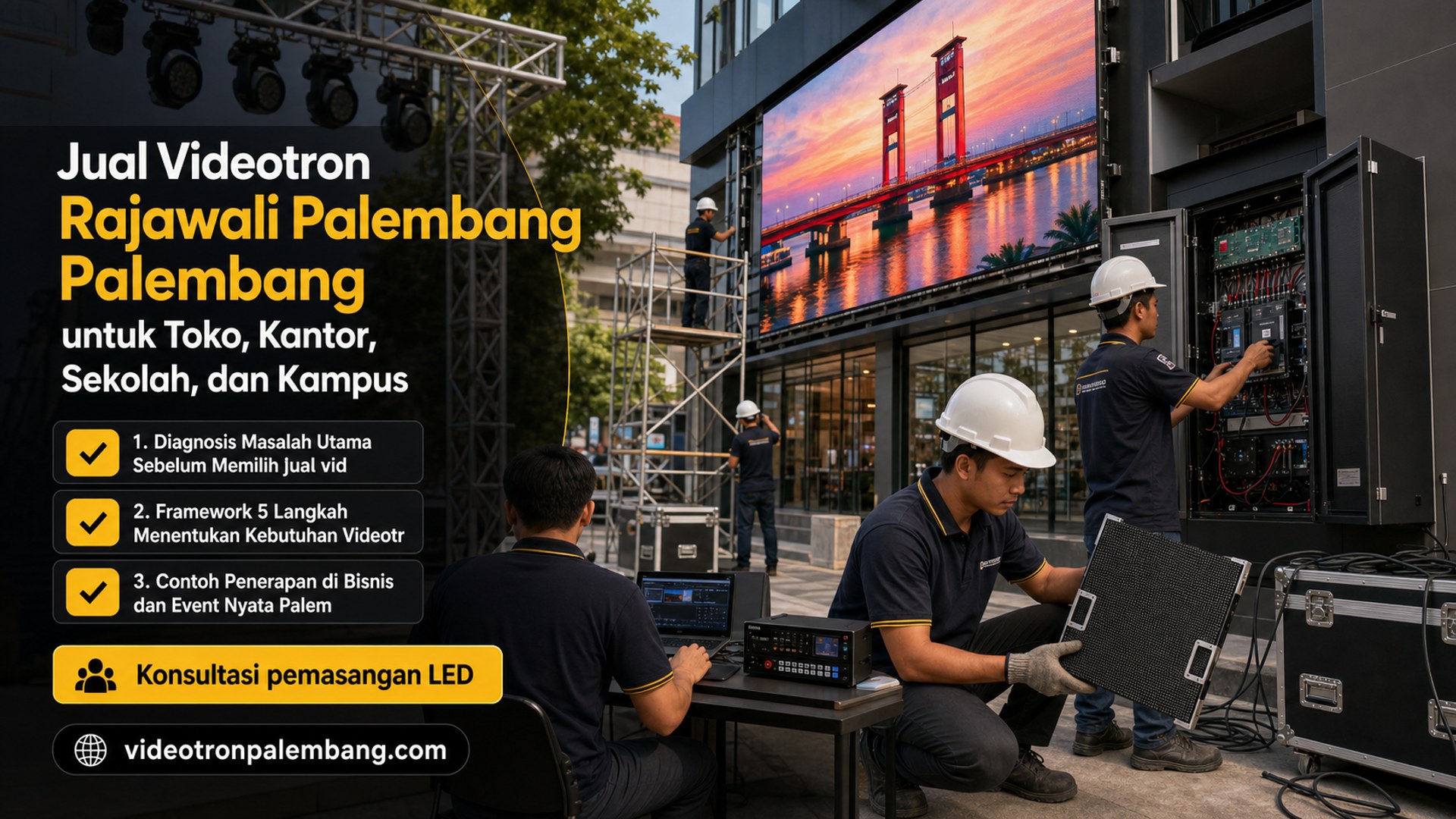 Jual Videotron Rajawali Palembang Palembang untuk Toko, Kantor, Sekolah, dan Kampus